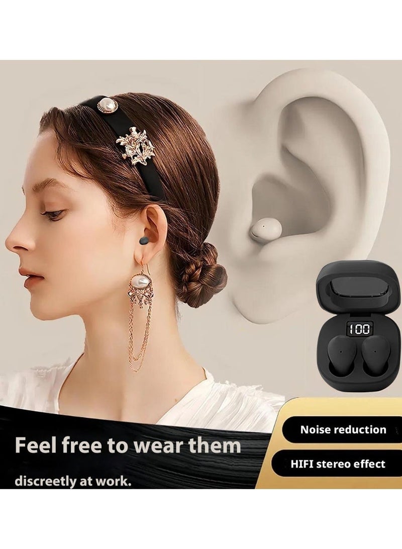 Bluetooth 5.3 Invisible Earbuds for Work and Sleep Ultra Small In-Ear Wireless Miniature Invisible Smallest Bluetooth Earbuds - Image 3